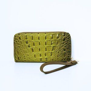 Green Crocodile Wallet